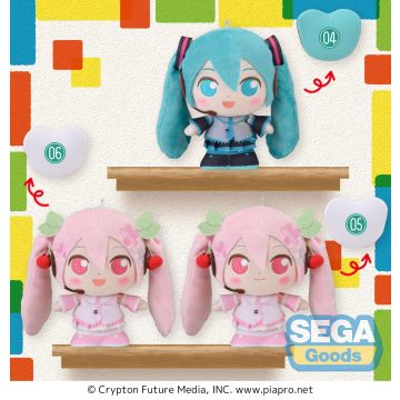 Moipon - Hatsune Miku Series - MP Plush - Hatsune Miku & Sakura Miku (3 Pc Assortment) (0222)