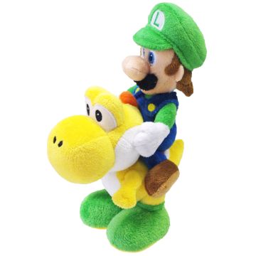 Luigi Riding Yoshi 8 Inch Plush