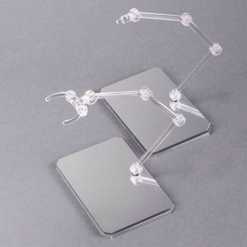 Clear Action Base 6 w/ Mirror Stickers Set, Bandai Hobby Action Base (Gundam Model Accessory)