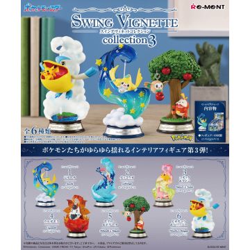 Re-Ment: Pokemon - Swing Vignette Collection 3 (Box of 6)