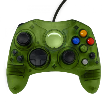 Xbox Controller S-Type Wired Game Pad - GREEN (BULK)