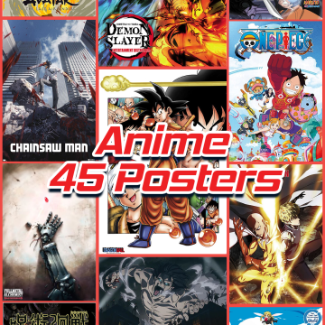 24" x 36" Poster Box - Anime Theme (45 Posters BAGGED & BOARDED)