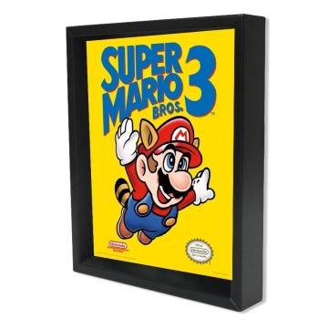 Super Mario - Super Mario Bros. 3 (8"x10" Lenticular Shadow Box)