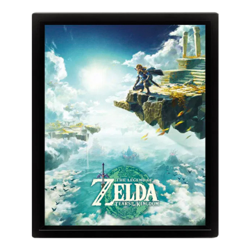 Zelda - Tears of the Kingdom - Hyrule Skies (8"x10" Lenticular Shadow Box)