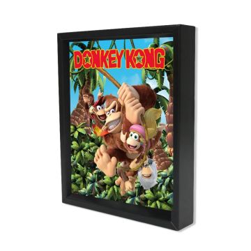 Donkey Kong - Jungle Swing (8"x10" Lenticular Shadow Box)