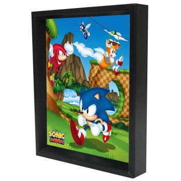 Sonic The Hedgehog - Mania (8"x10" Lenticular Shadow Box) 