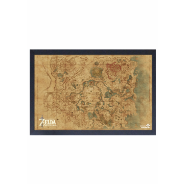 Zelda - BotW - Map (17"x11" Gel-Coat) (Order in multiples of 6, mix and match styles)