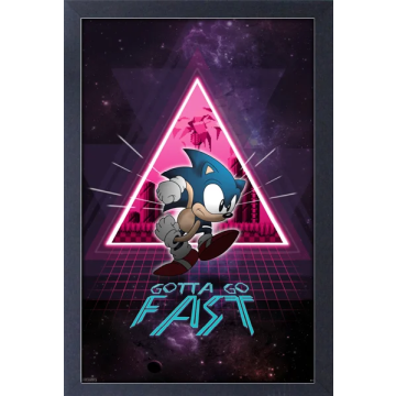 Sonic the Hedgehog - Neon Space (11"x17" Gel-Coat) (Order in multiples of 6, mix and match styles)