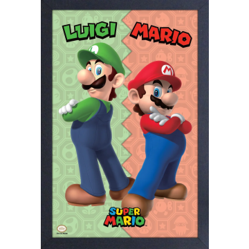 Super Mario - Mario Duo Vertical (11"x17" Gel-Coat) (Order in multiples of 6, mix and match styles)