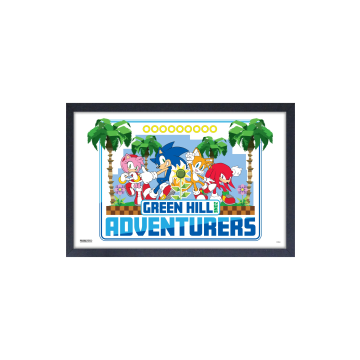 Sonic the Hedgehog - Green Hill Adventures (11"x17" Gel-Coat) (Order in multiples of 6, mix and match styles)