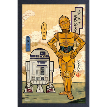 Star Wars - R2D2 & C3PO (Japanese Style) (11"x17" Gel-Coat) (Order in multiples of 6, mix and match styles)