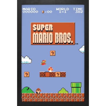 Super Mario Bros - Level 1-1 (11"x17" Gel-Coat) (Order in multiples of 6, mix and match styles)
