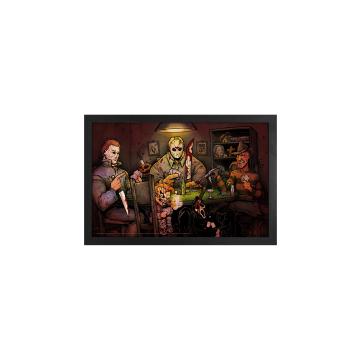 Big Chris - Slasher's Playing Poker (11"x17" Gel-Coat) (Order in multiples of 6, mix and match styles)