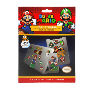 Super Mario - Tech Stickers (39 Stickers each) (1224)